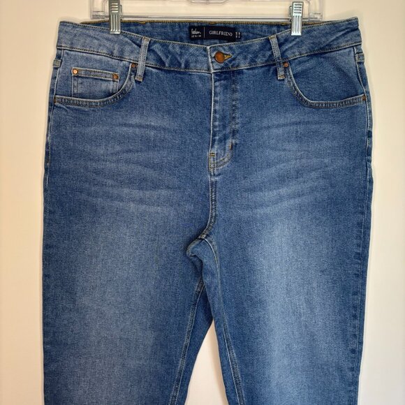 BODEN DENIM Girlfriend Jeans Womens 14R 5-Pocket Design Denim Stretch Tapered - Picture 4 of 6